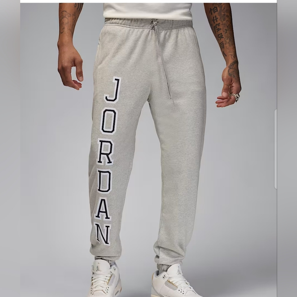Nike Air Jordan Sport Crossover Dri-FIT Fleece Sweatpants ~ Grey FV8628-050 ☆XL